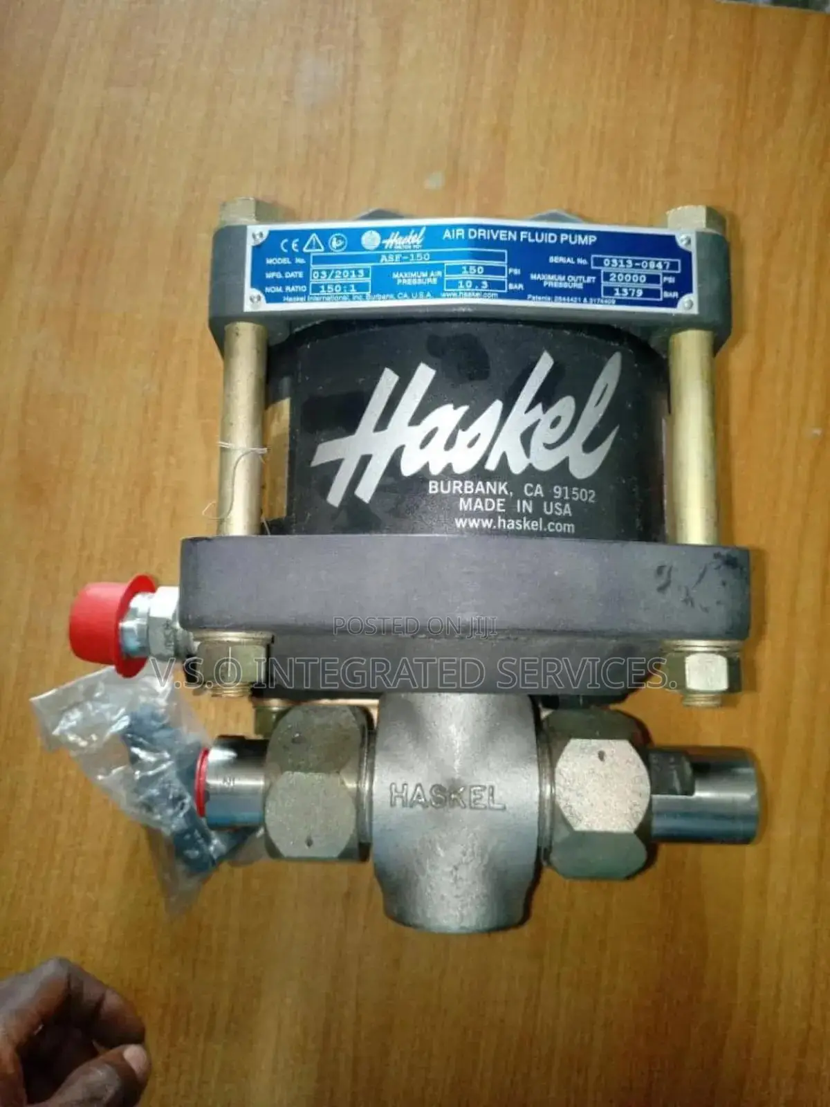 Asf-150 High Pressure Haskel Pump - V.S.O Integrated Services. Price: ₦ ...