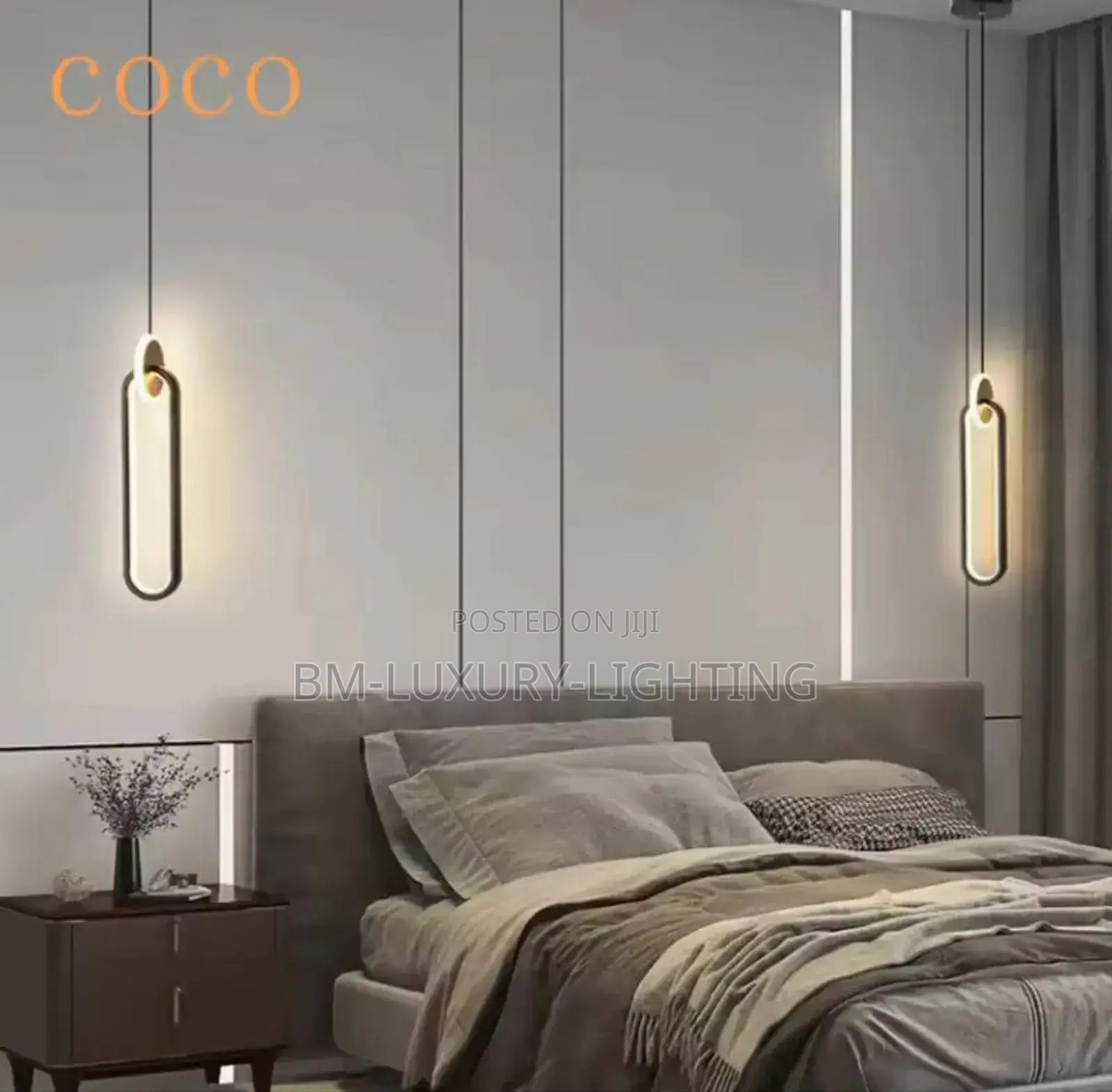 Modern Bedside Drop Lamp