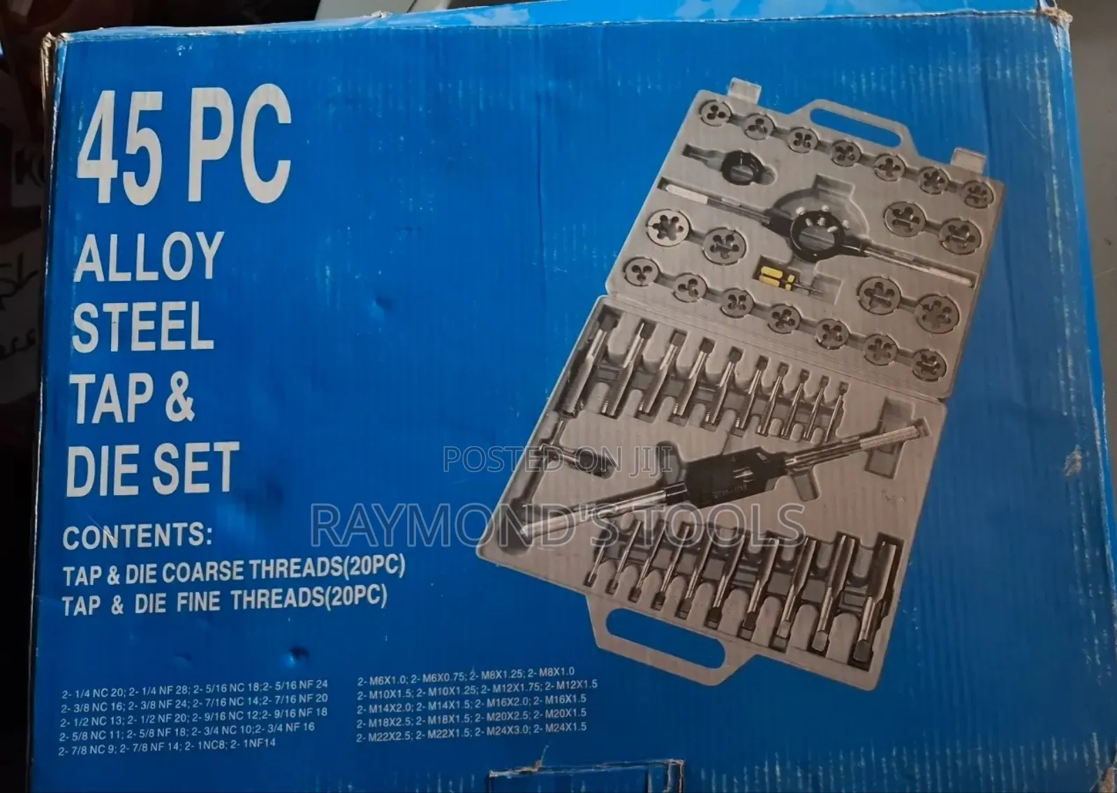 45 PCS Steel Tap and Die