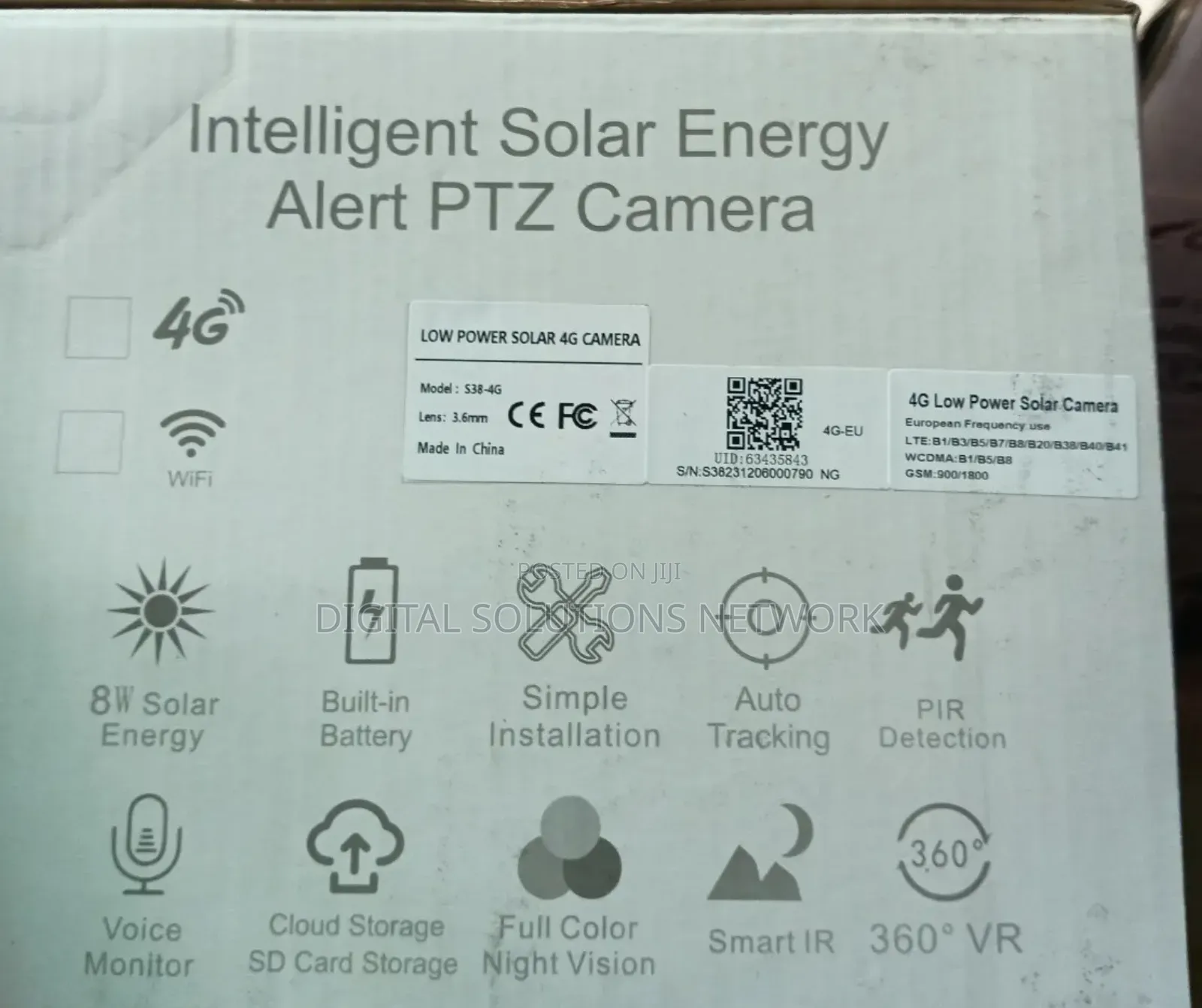 V380 Solar Camera PTZ Uses SIM