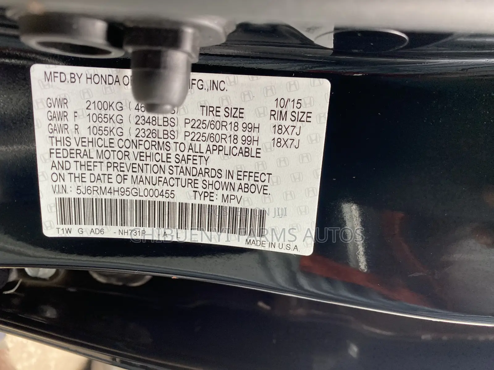 Honda CR-V 2016 Black