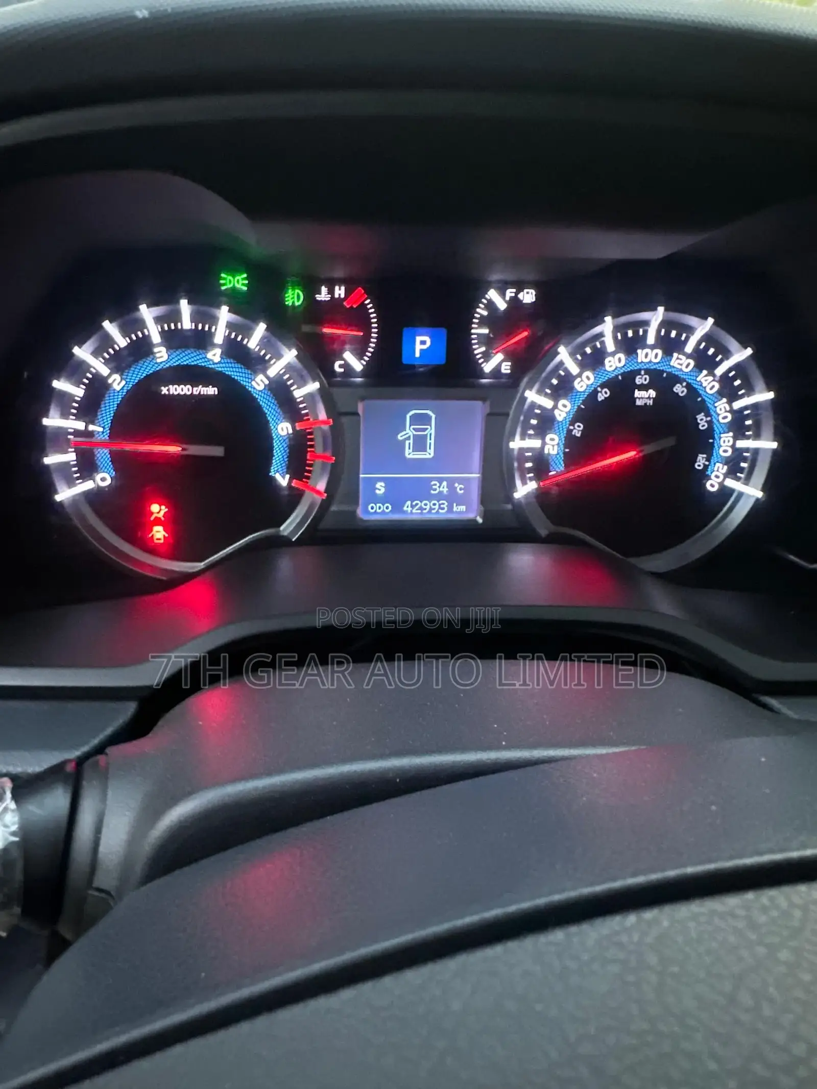 Toyota 4-Runner 2017 Red