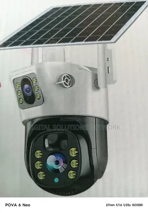 Solar Camera V380 Dual Lens 5mp
