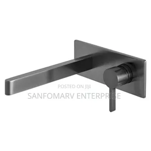 Vado Black Conduit Basin Mixer