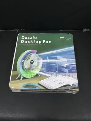 Dazzle LED Portable Fan - Rechargeable Stylish Comfort