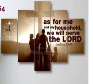 As For Me And My Household Wall Frame