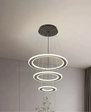 Bedroom 3 Ring Chandelier Light Fixture