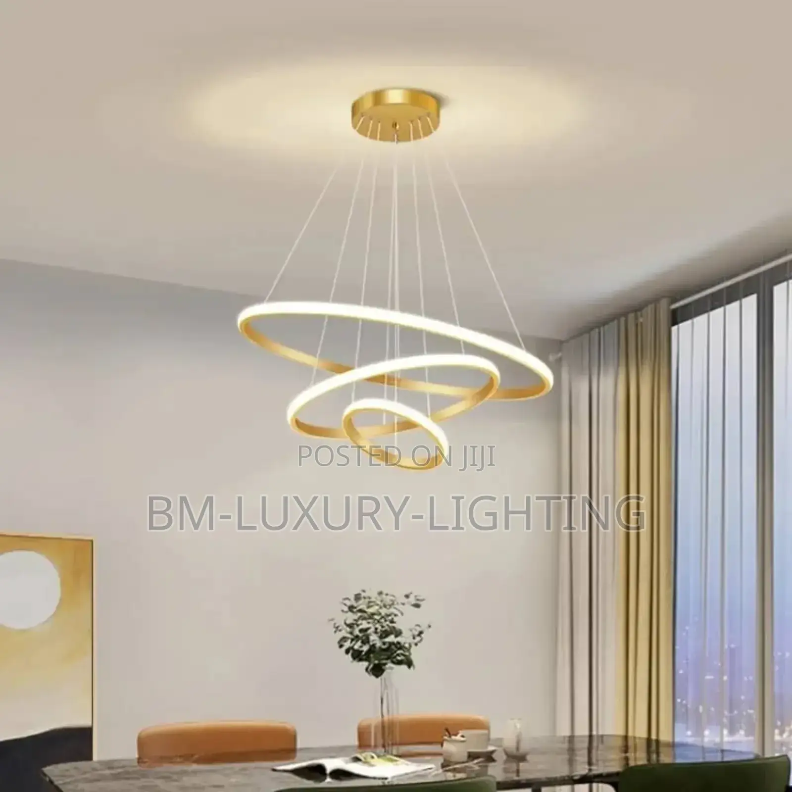 Beautiful 3 Rings Chandelier