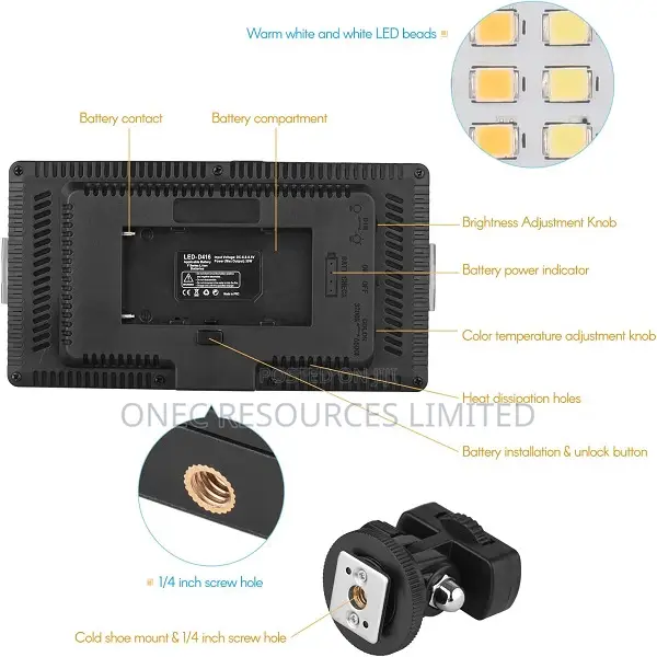 Professional Photography Light Led-416