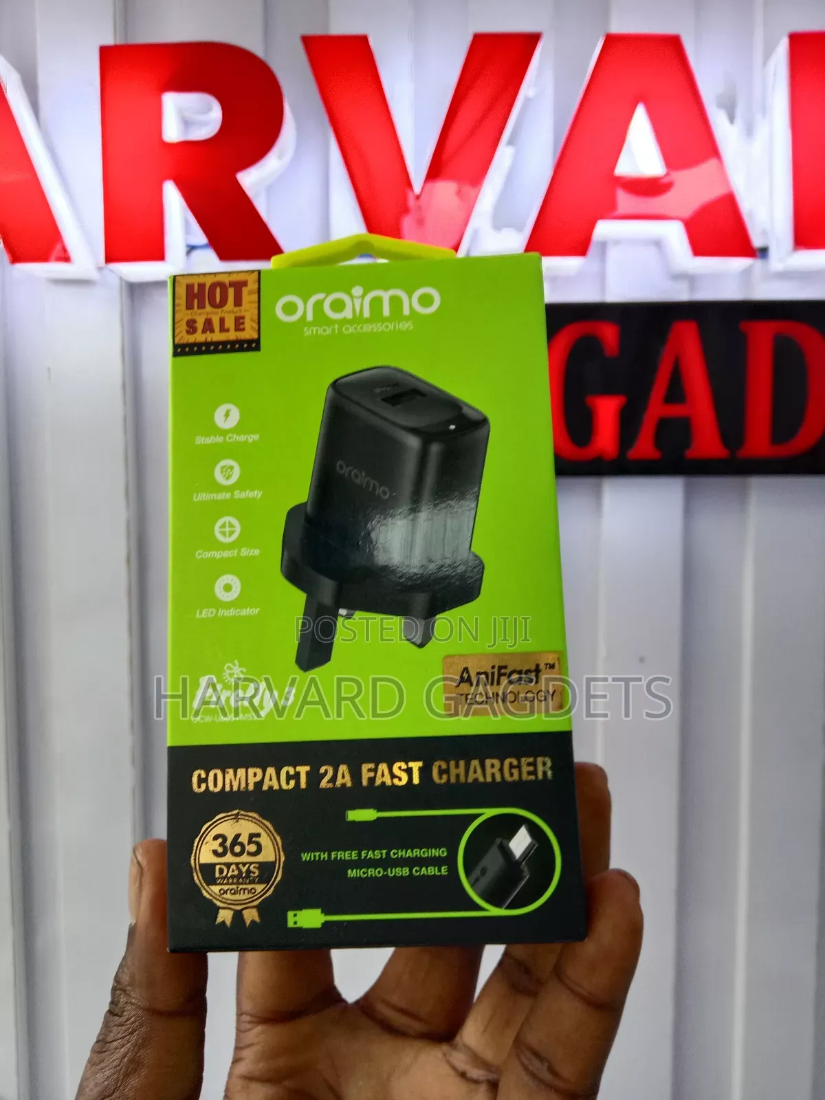 Oraimo Compact 2A Fast Charger