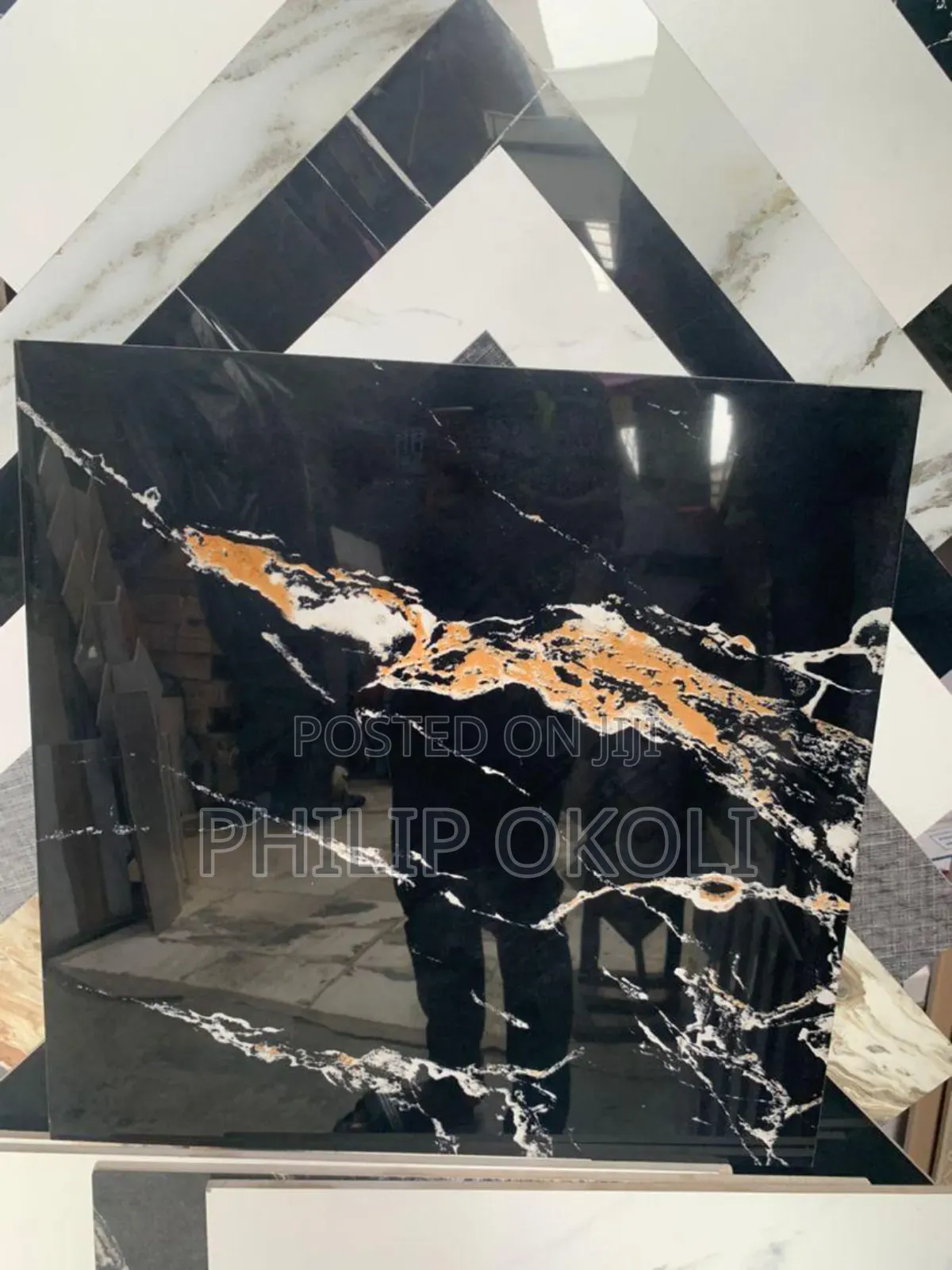 Porcelain Black Tiles (60×60)