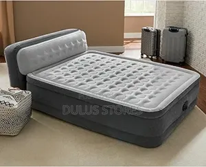 Ultra Plush Pillow Top Bed Air Mattress With Head Board