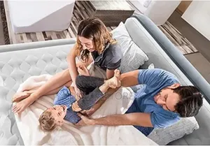 Ultra Plush Pillow Top Bed Air Mattress With Head Board
