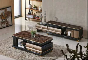 High Quality TV Console And Center Table With Glass Top