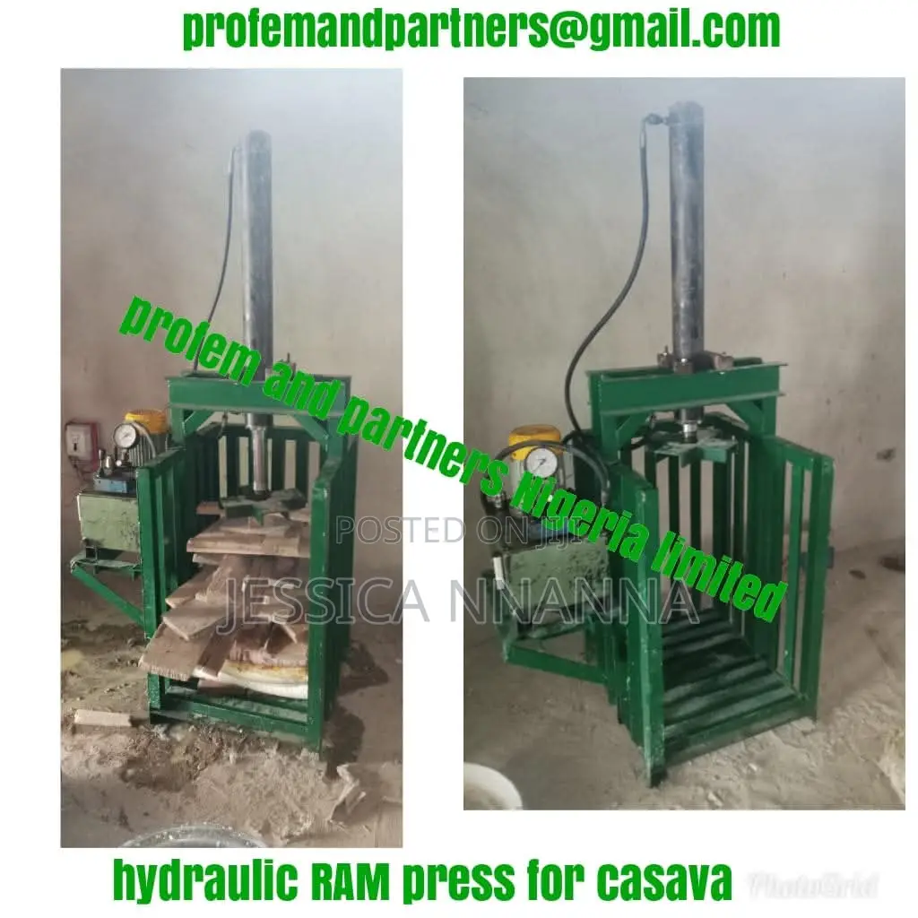 Hydraulic Ram Presser for Cassava