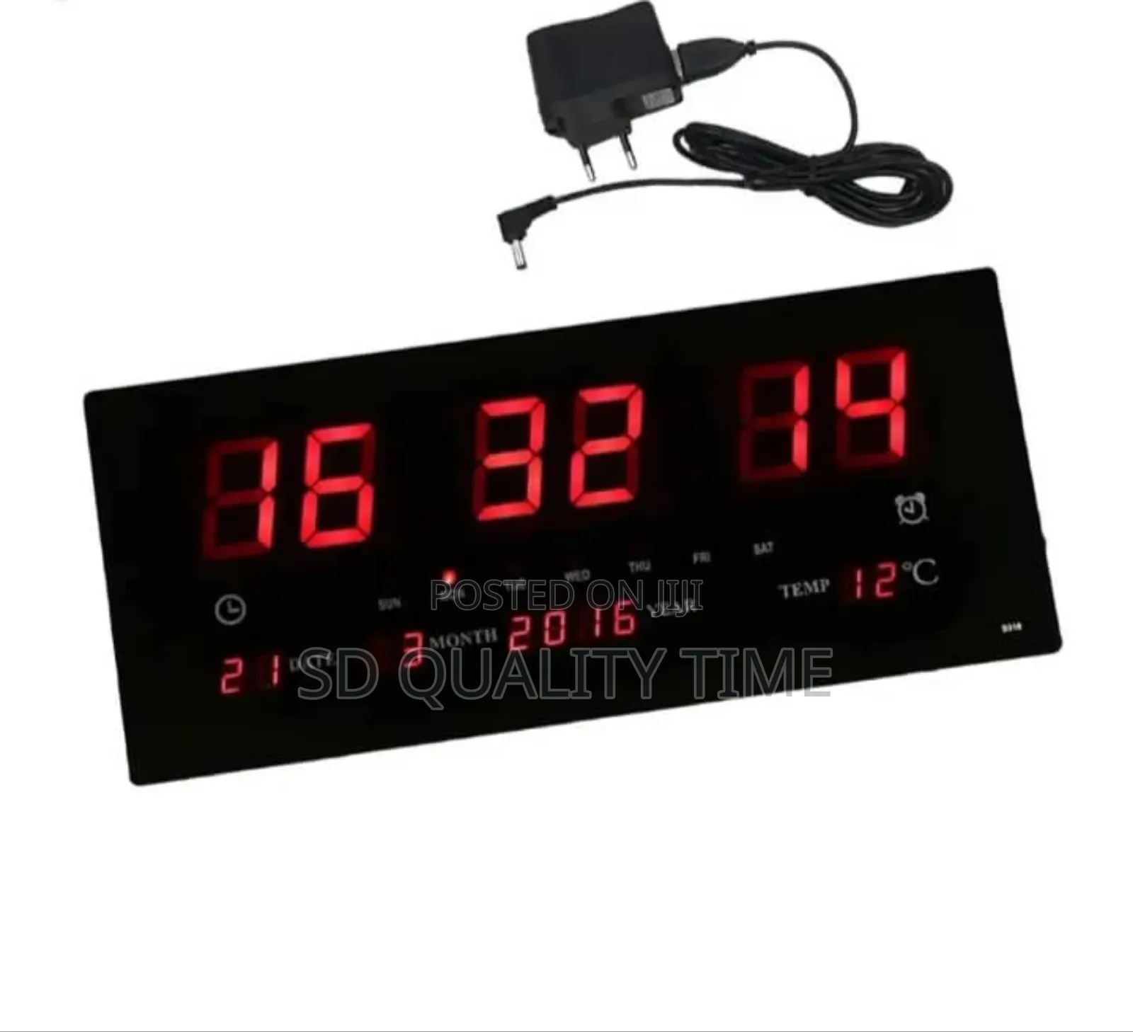 Led Digital Wall Clock (18 X 9 Inches)