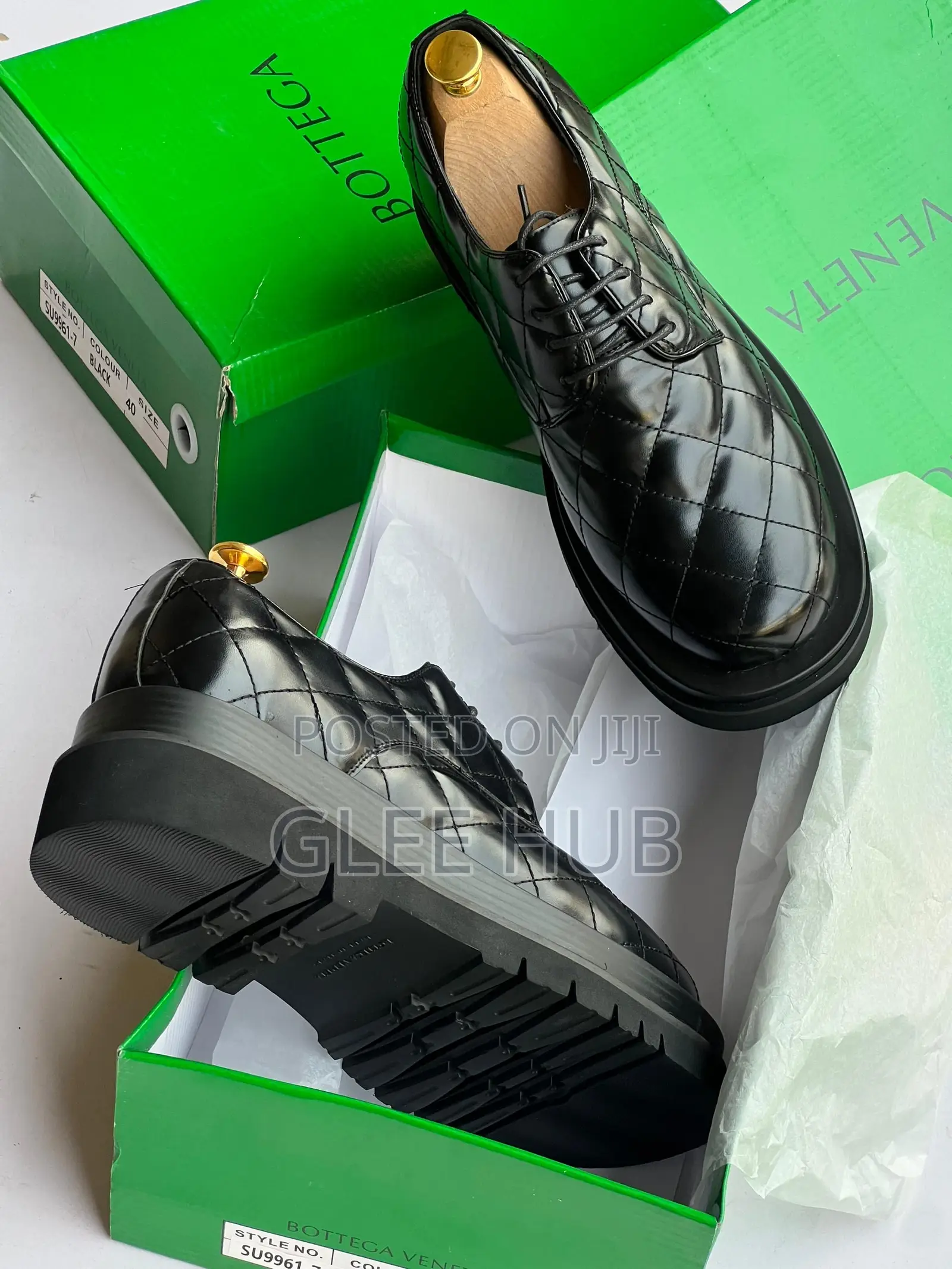 Bottega Patterned High-Sole Loafers