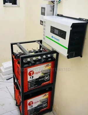 5kva Inverter System Setup/ 4pcs-tubular/ 12pcs-300w Panels