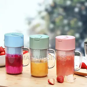 Portable Crusher Juicer With Handle Straw
