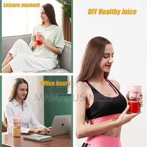 Portable Crusher Juicer With Handle Straw