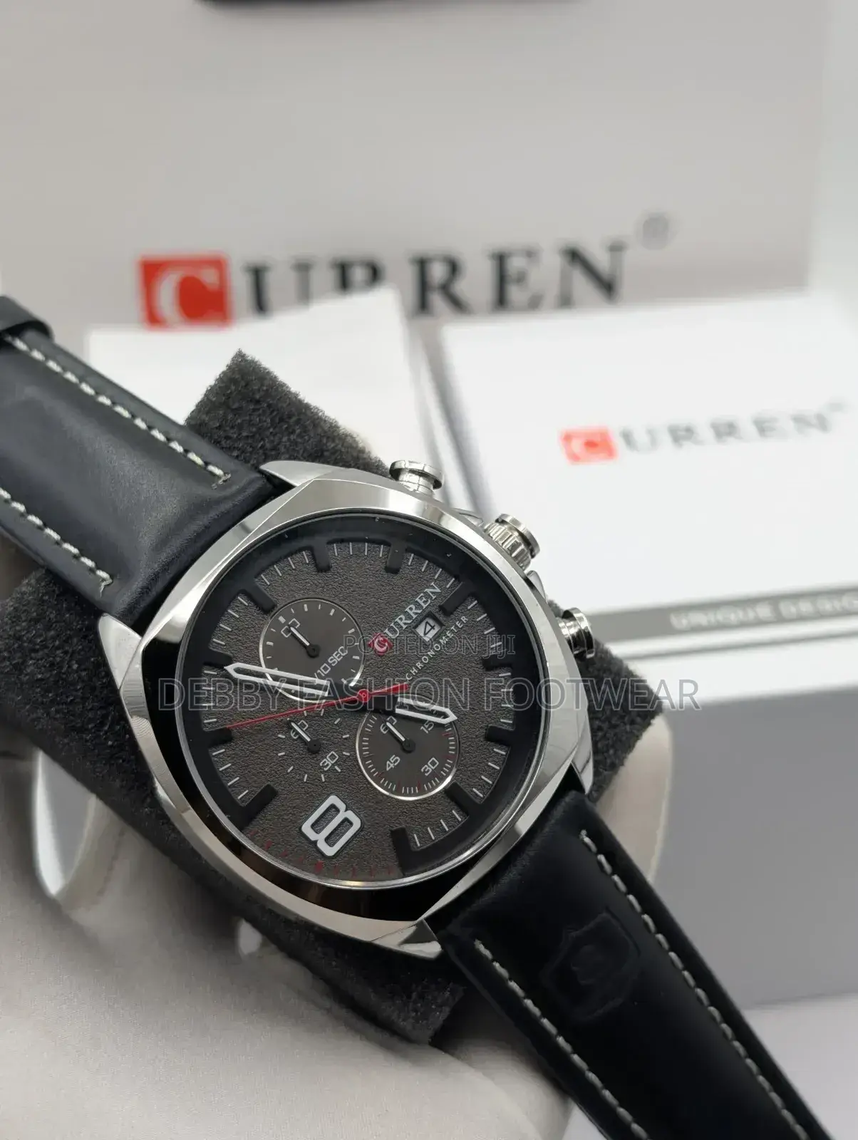 Curren Chronograph Leather With Box and Bag
