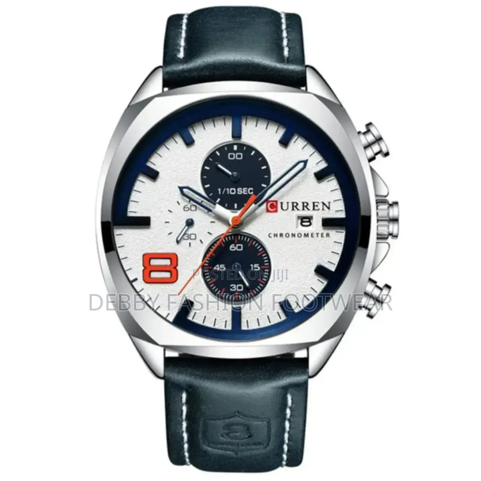 Curren Chronograph Leather With Box and Bag