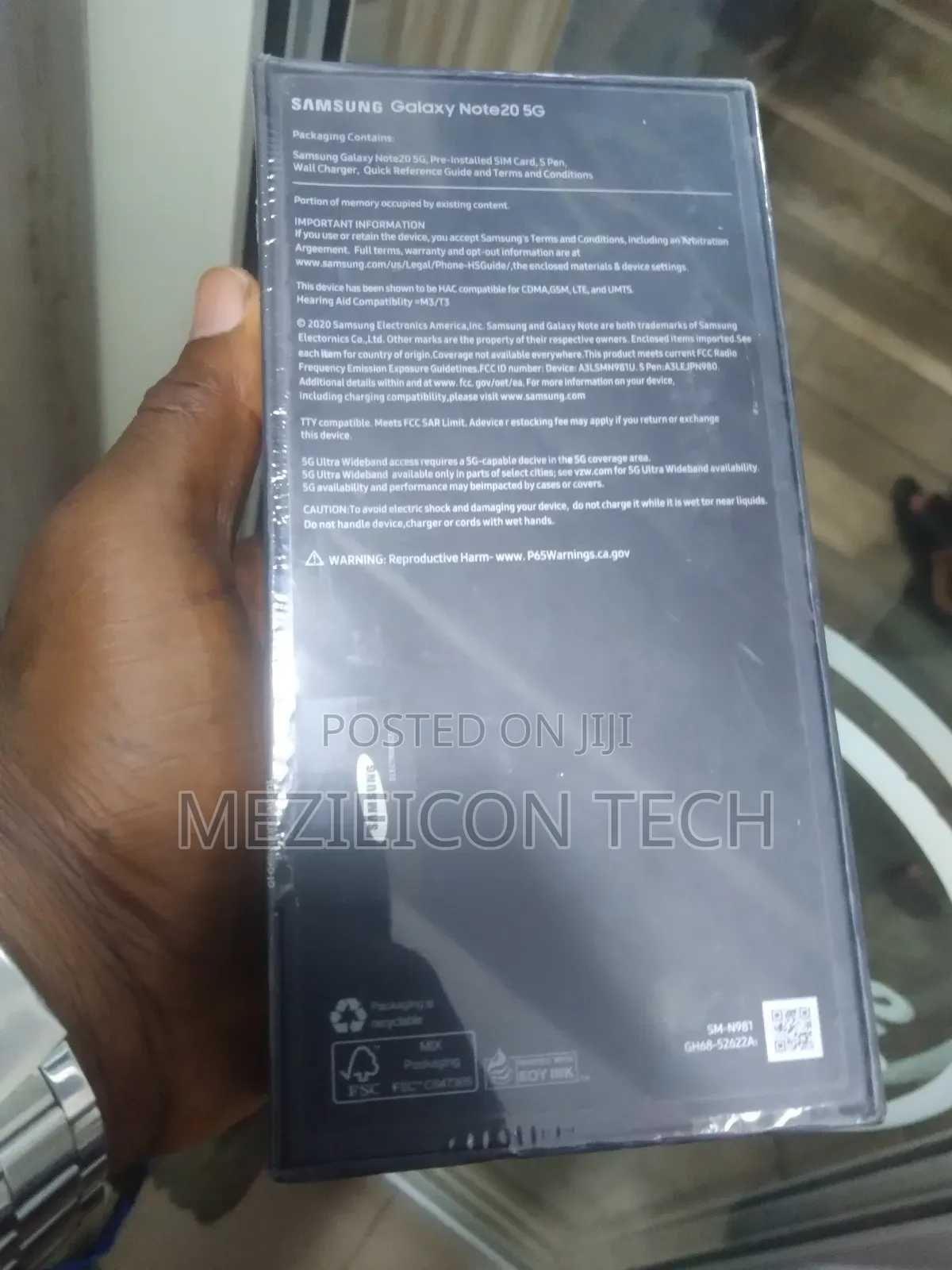 New Samsung Galaxy Note 20 5G 256 GB Silver