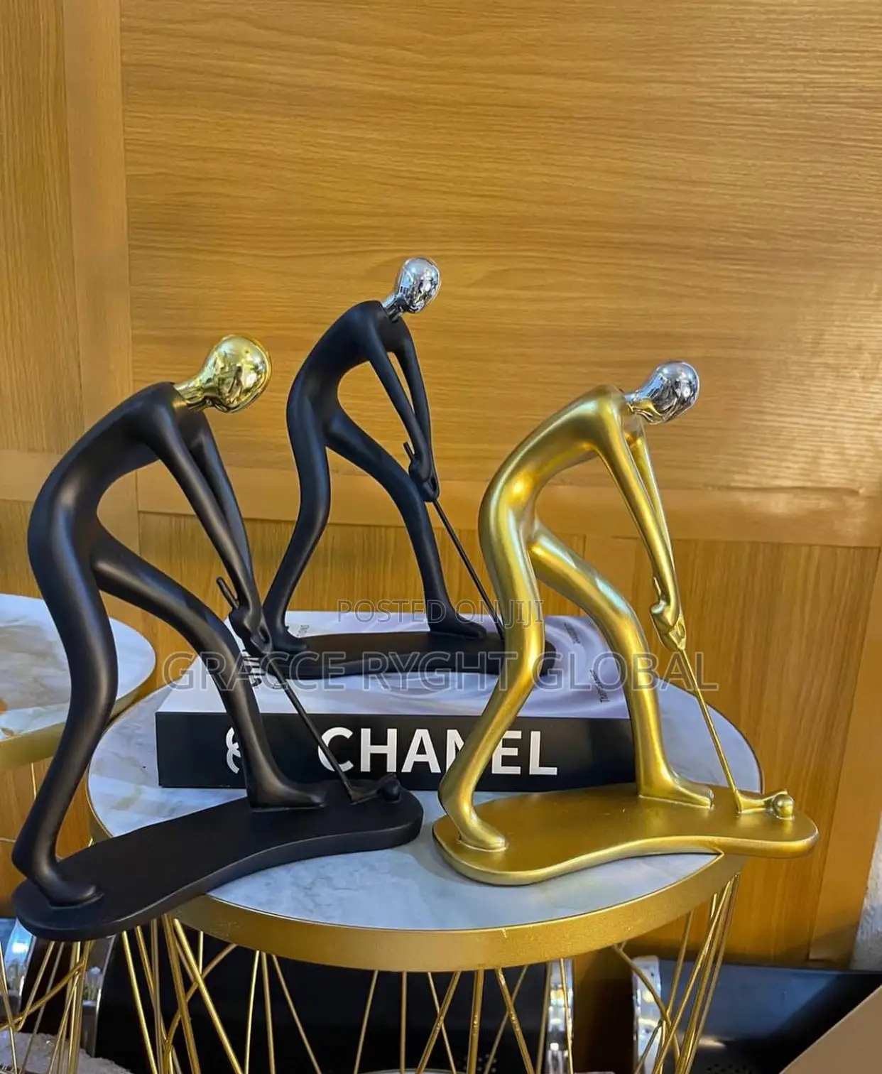 Sports Man Figurines Shelf Decor