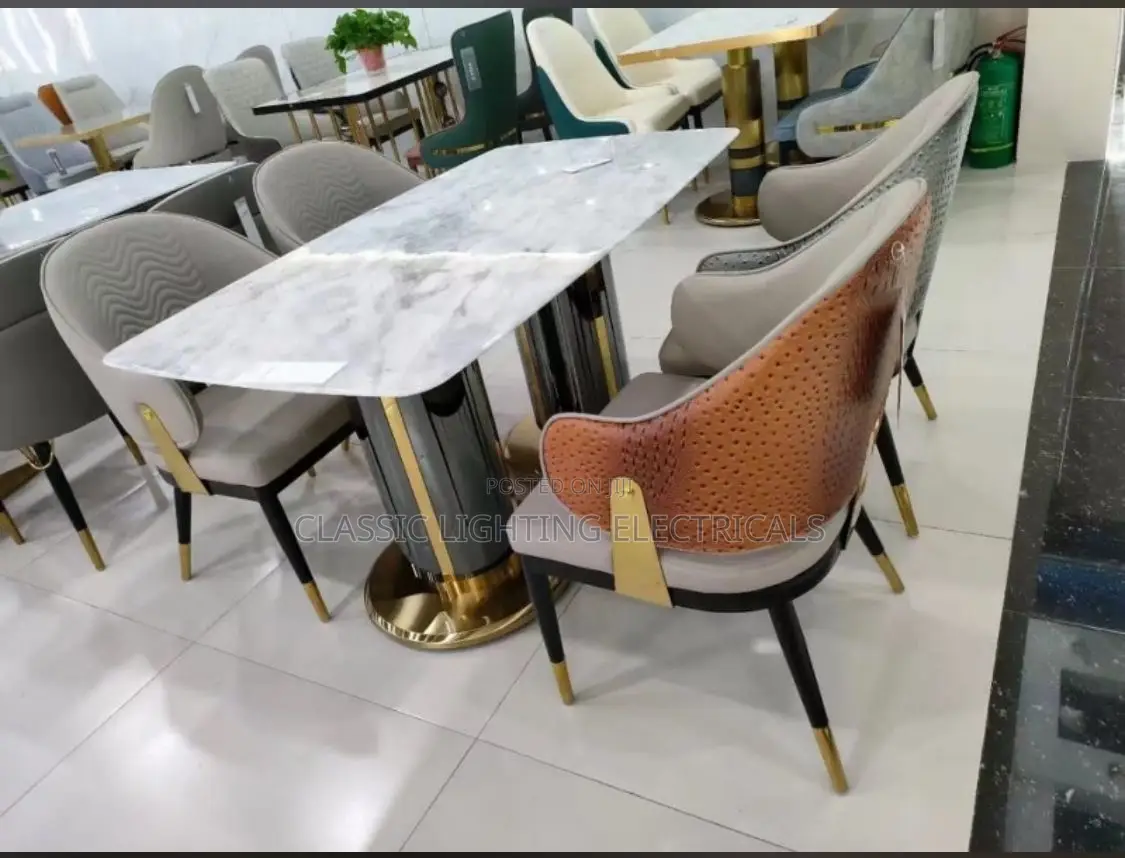 Minimalist, Luxurious Dining Table, Rock Slab, Rectangular