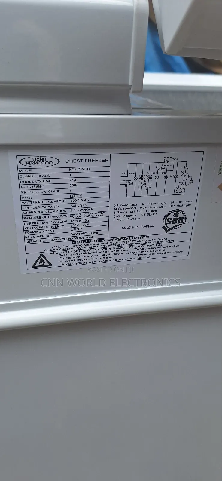 New Haier Thermocool 719l Double Door Freezer Energy Saving