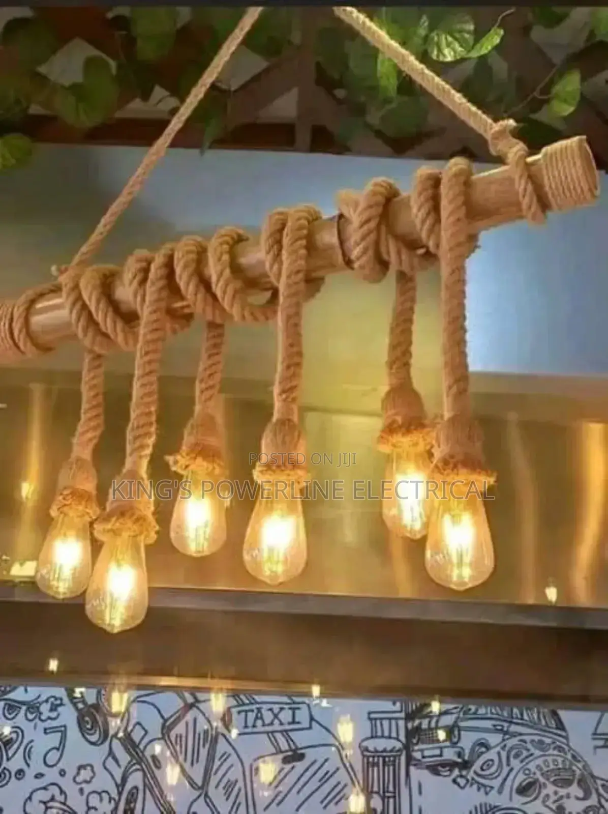 Vintage Light,Rope Lamp Holder