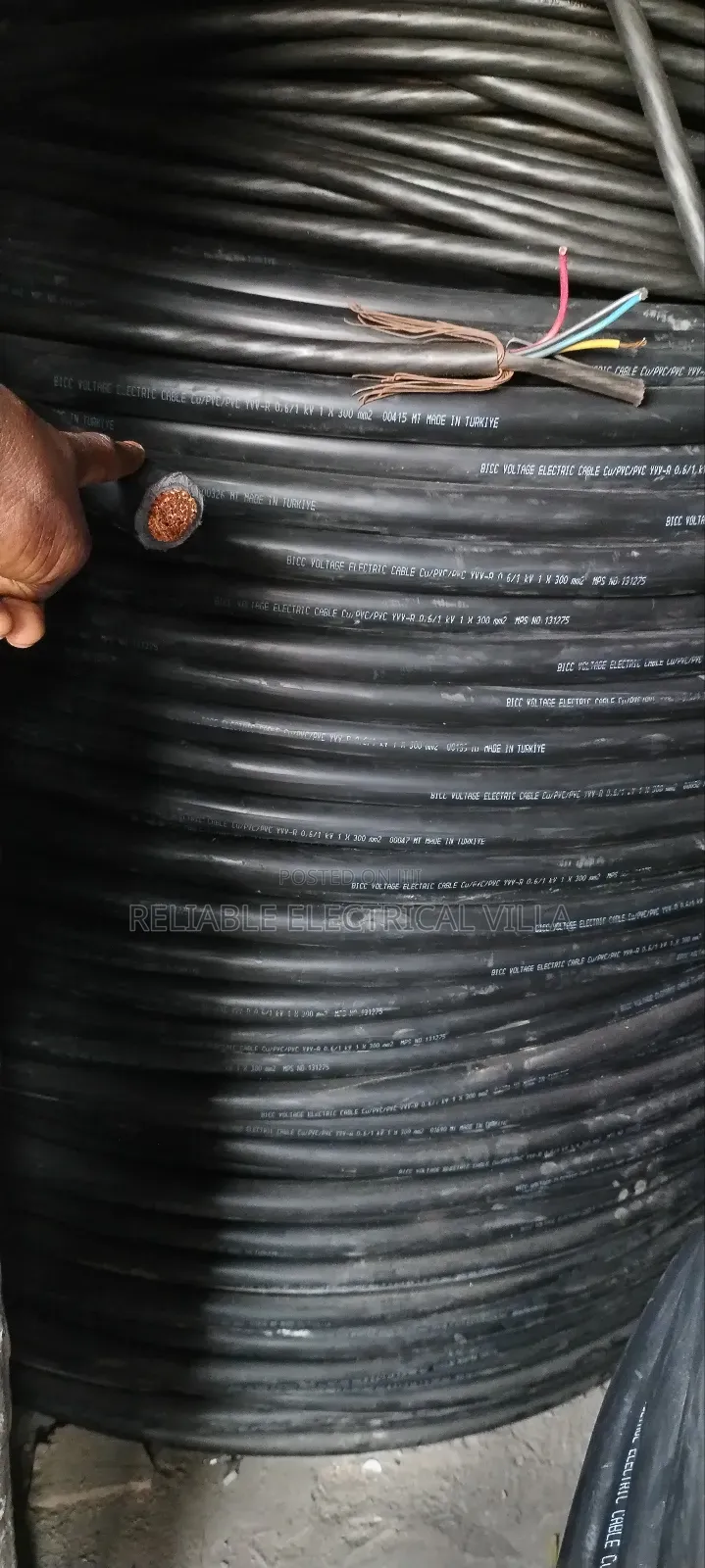 300mmx1core Armoured Cable