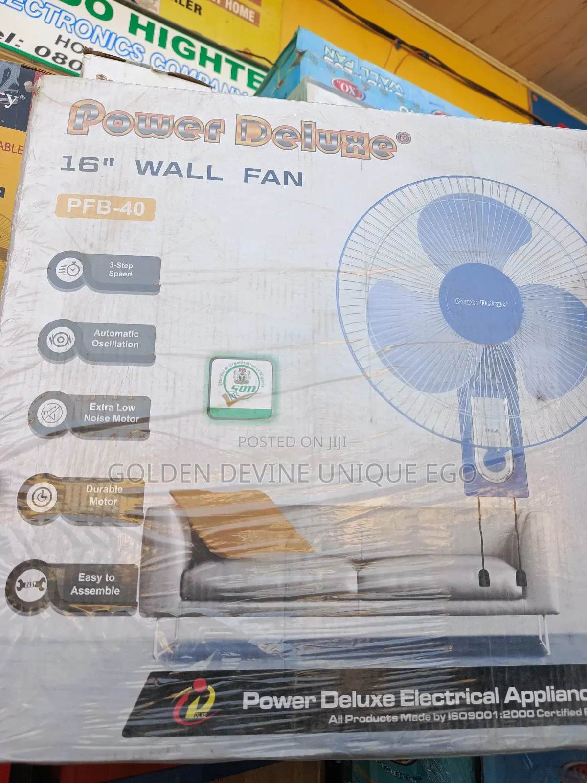 Power Deluxe Wall Fan