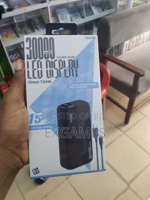 Photo - Tecno Power Bank 30,000mah (Black)