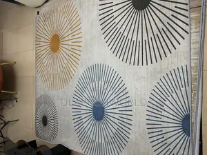Spiral Designed Center Rug