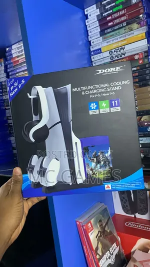 Slim Ps5 Cooling Stand and Charging Dock