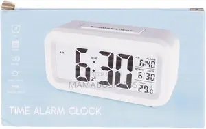 Time Alarm Clock With Temperature Date Snooze