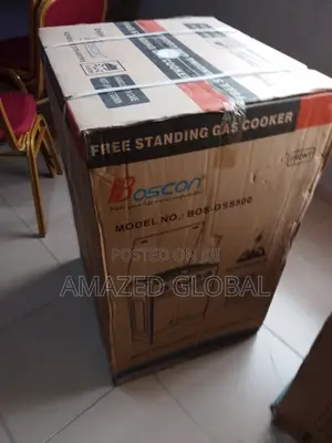 New in Boscon (Black) Standing Gas Cooker With Oven/Grill