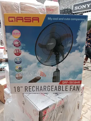 Photo - QASA 18 Inches Rechargeable Fan