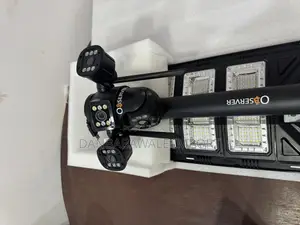 Solar Street Light With 4 Lens Cctv Camera. Double Security