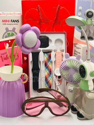 Photo - Smartwatch, Table Lamp, Hand Fan, Flower Lamp, Val Card