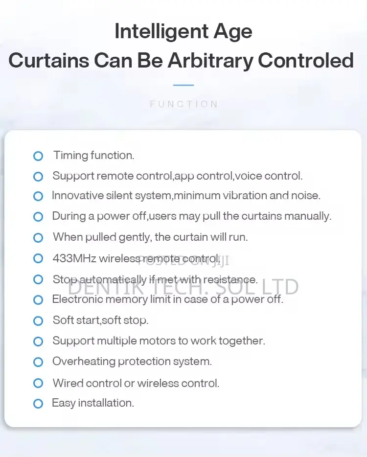 Tuya Wifi Smart Motorized Curtain – 2.2m