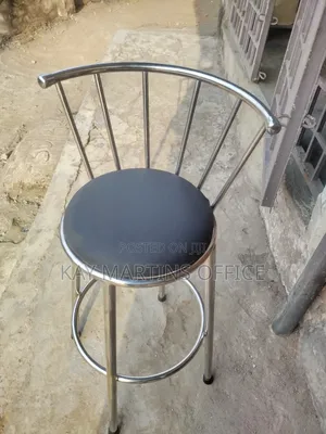 A Unique Metal Bar Stool