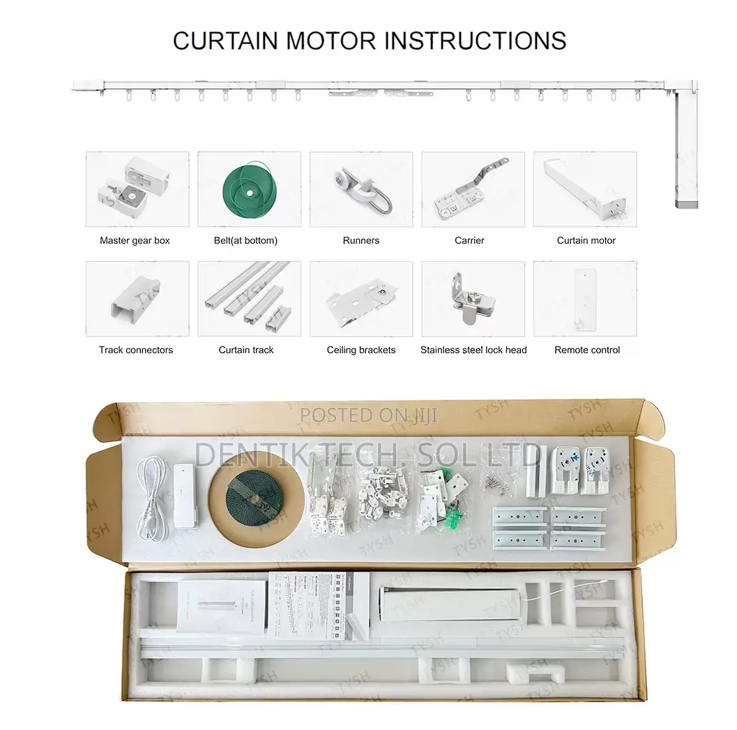 Tuya Wifi Smart Motorized Curtain – 2.2m