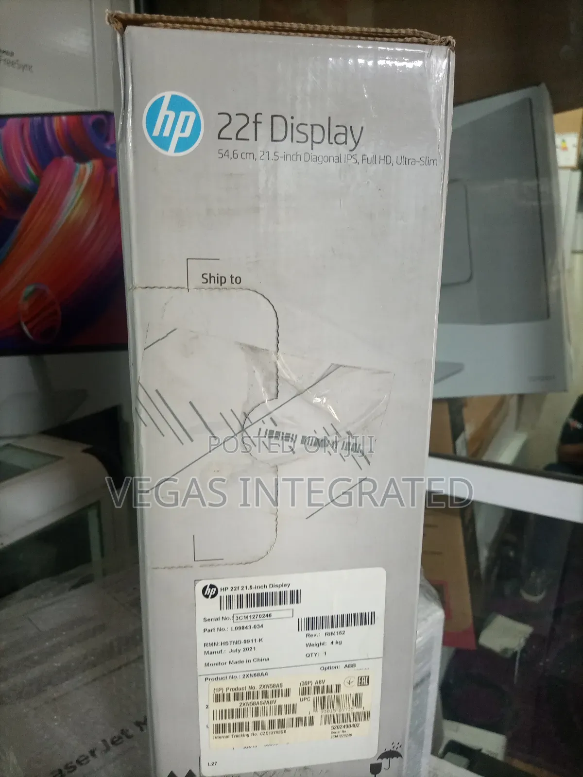 HP 22f FHD IPS Display Monitor