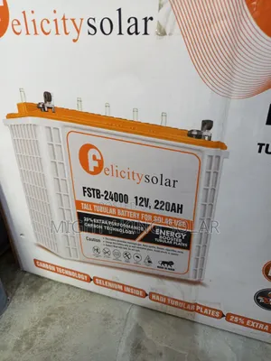 240ah 12v Felicity Tall Tubular Battery