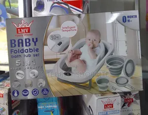 LMV Baby Foldable Bath Tub Set