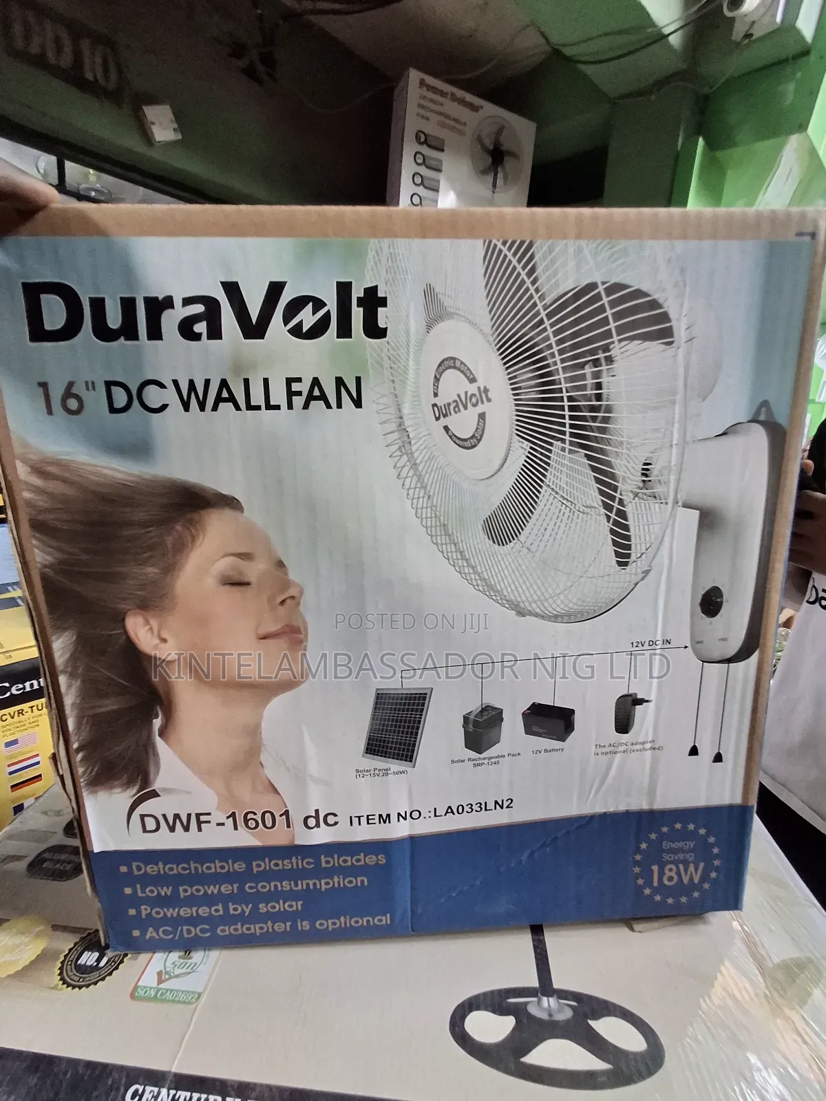 Duravolt 16" DC Wall Fan