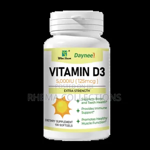 Photo - Vitamin D3 5,000iu (125mcg) Capsules For Calcium/Nutrient