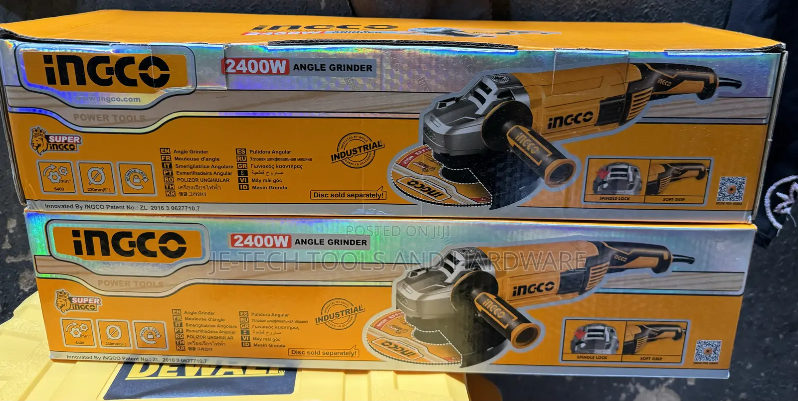Ingco 2400W Angle Grinder 230mm Blade